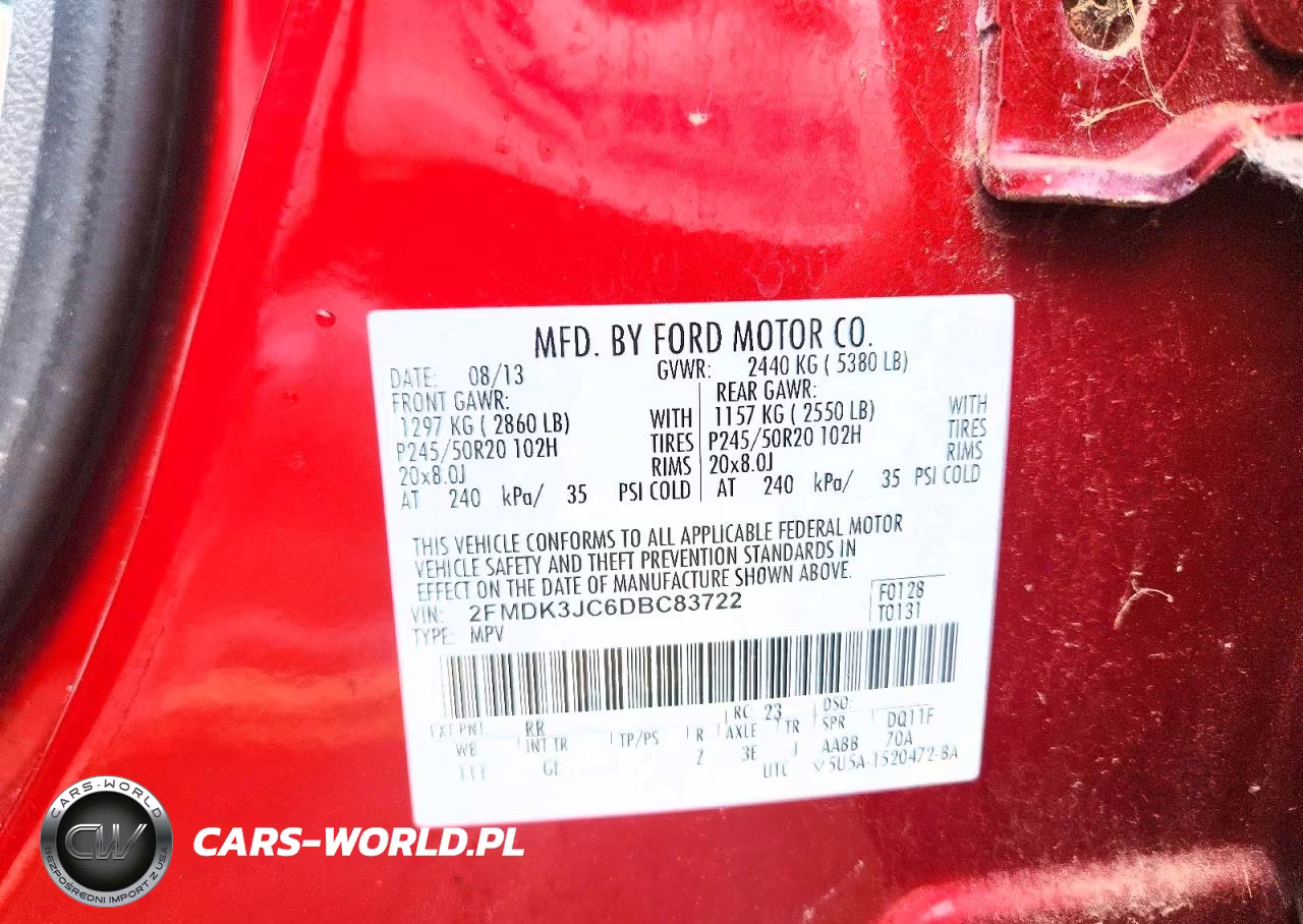 2013 Ford Edge Sel VIN:2FMDK3JC6DBC83722 - 13