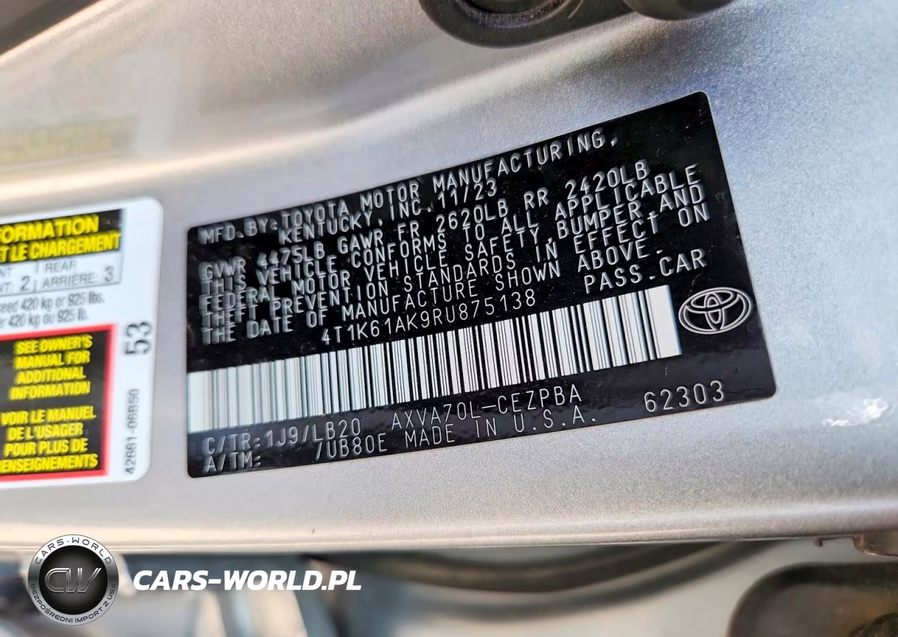 2024 Toyota Camry Xse VIN:4T1K61AK9RU875138 - 12