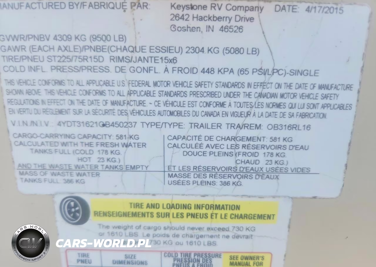 2016 Keystone Outback Camper VIN:4YDT31621GB450237 - 10