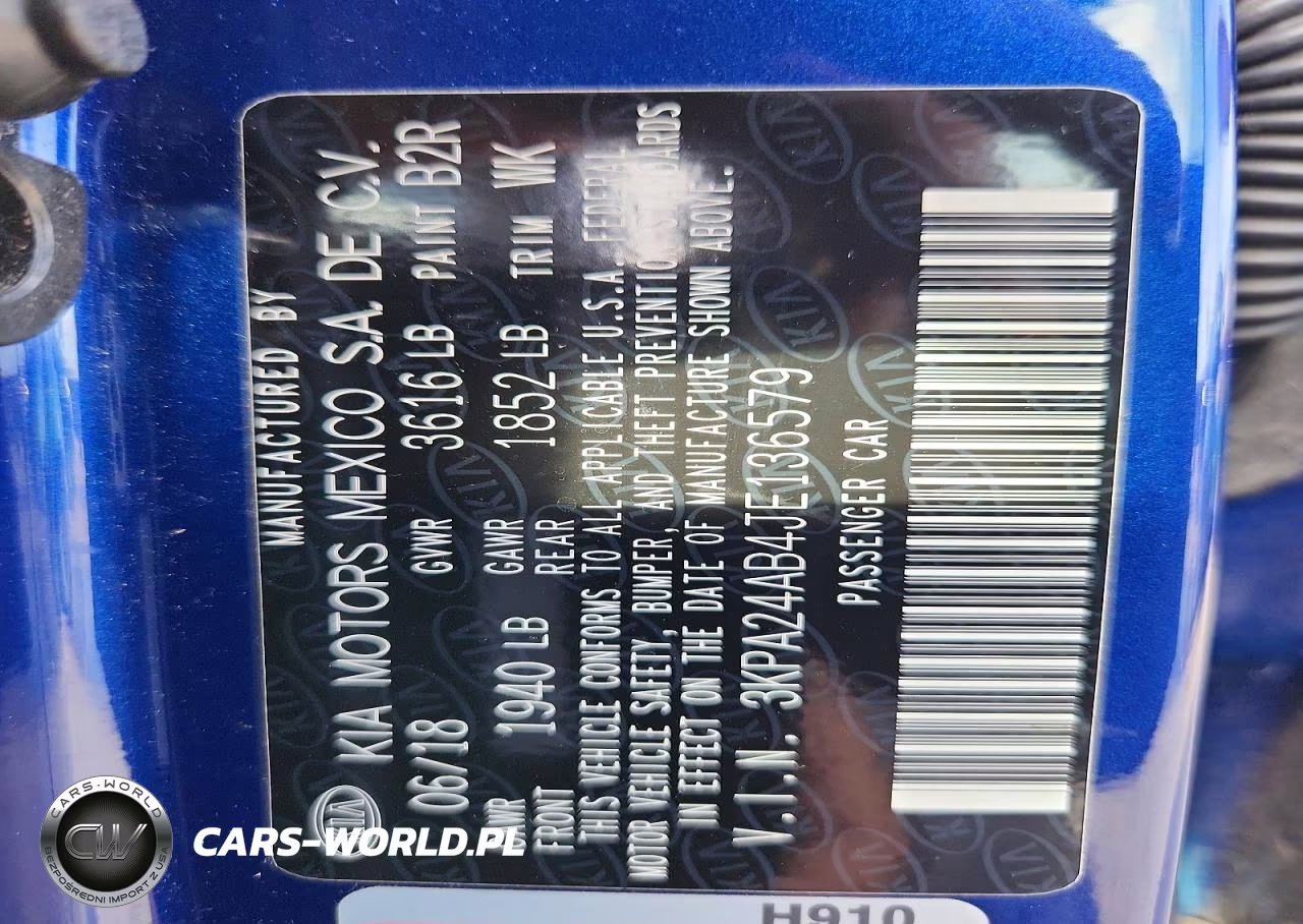 2018 Kia Rio S VIN:3KPA24AB4JE136579 - 12