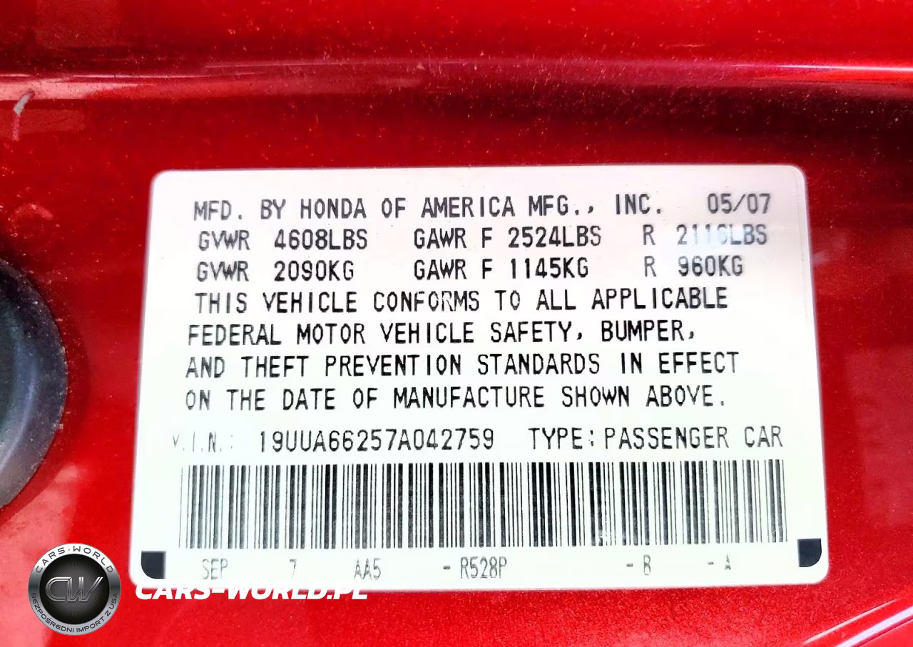 2007 Acura Tl VIN:19UUA66257A042759 - 12
