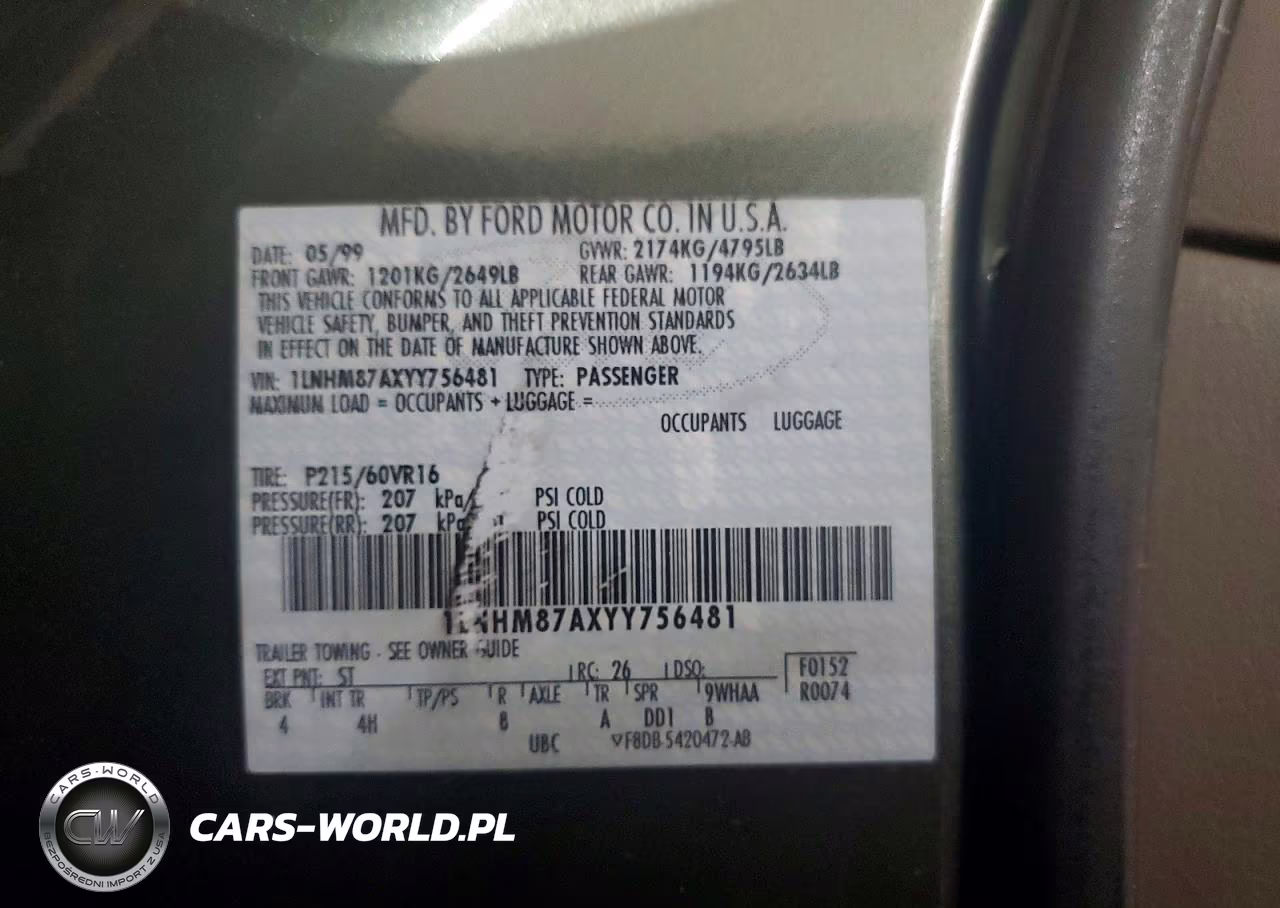 2000 Lincoln Ls VIN:1LNHM87AXYY756481 - 12