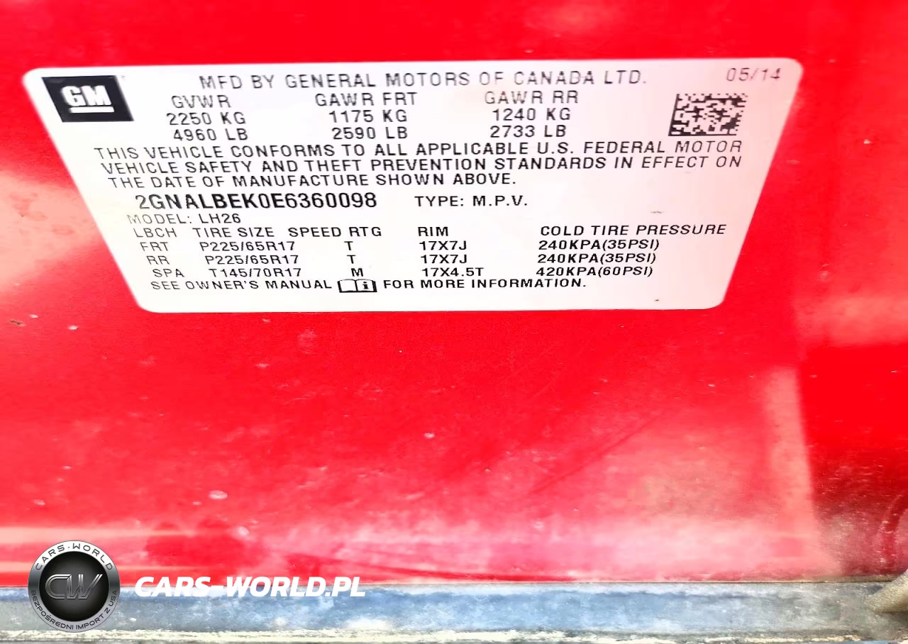 2014 Chevrolet Equinox Lt VIN:2GNALBEK0E6360098 - 13