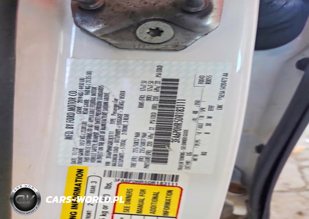 2013 Ford Fusion Se VIN:3FA6P0HR5DR183111 - 13