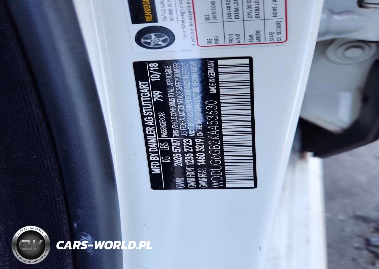 2019 Mercedes-Benz S 450 VIN:WDDUG6GB2KA453630 - 12