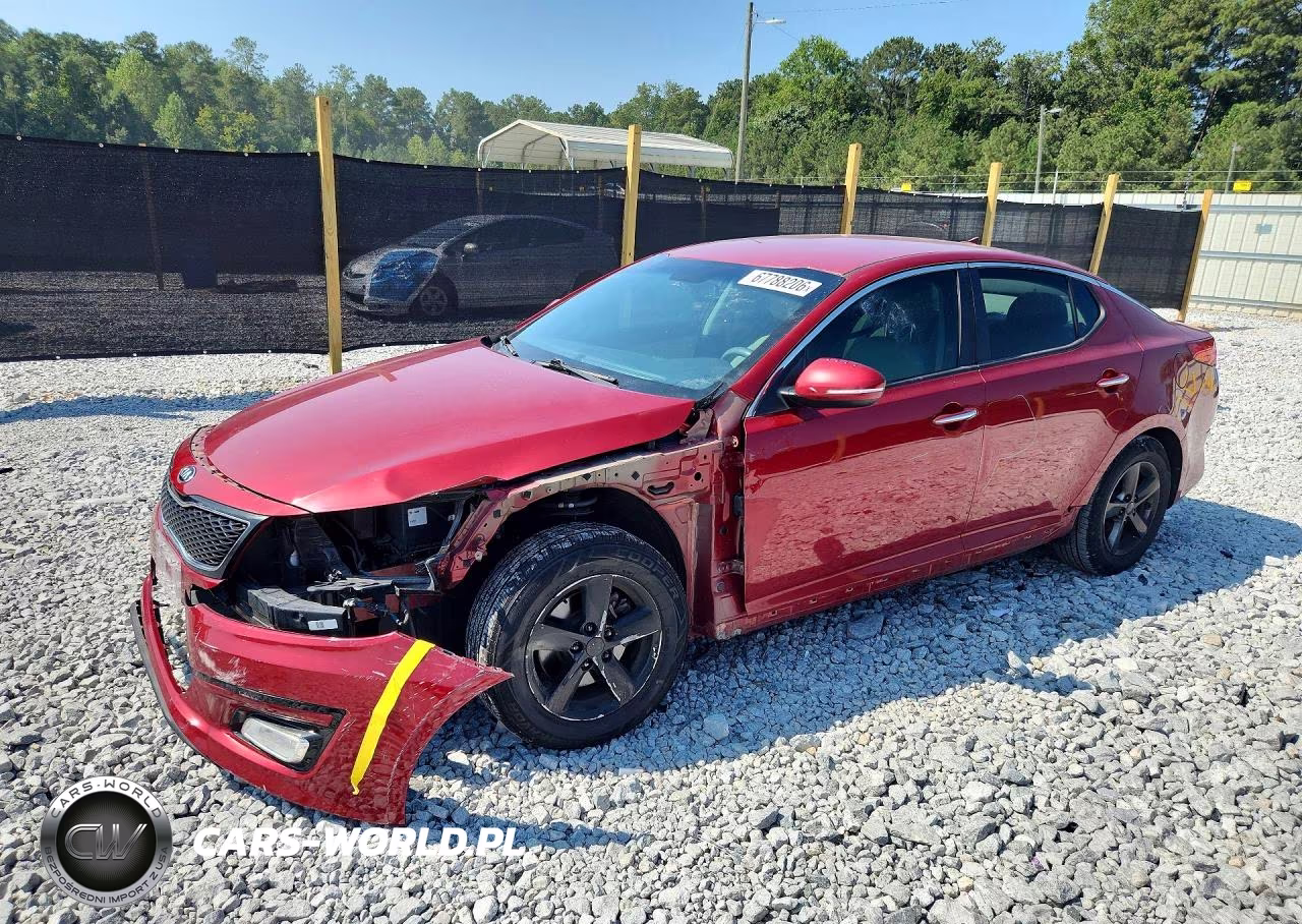 2015 Kia Optima Lx VIN:5XXGM4A75FG486401 - 1
