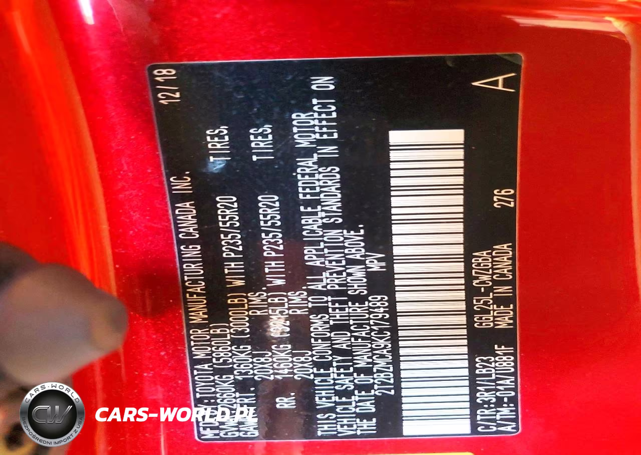 2019 Lexus Rx 350 Base VIN:2T2BZMCA9KC179489 - 13