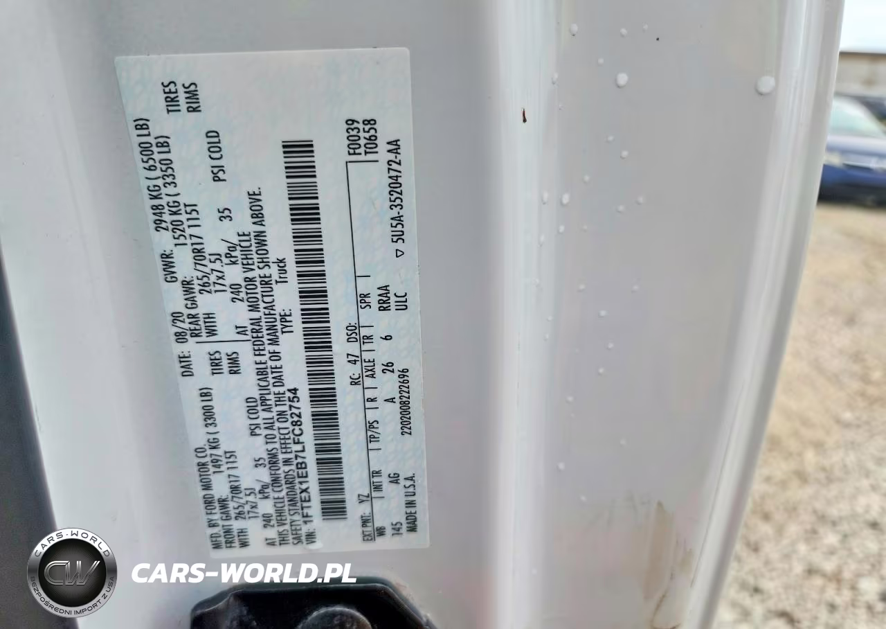 2020 Ford F150 Super Cab VIN:1FTEX1EB7LFC82754 - 12