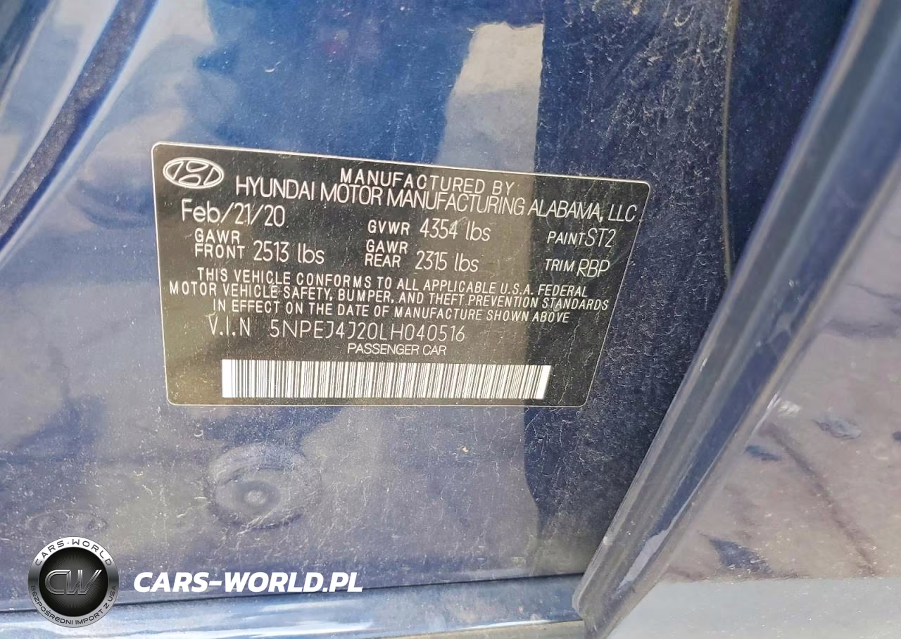 2020 Hyundai Sonata Sel Plus VIN:5NPEJ4J20LH040516 - 12
