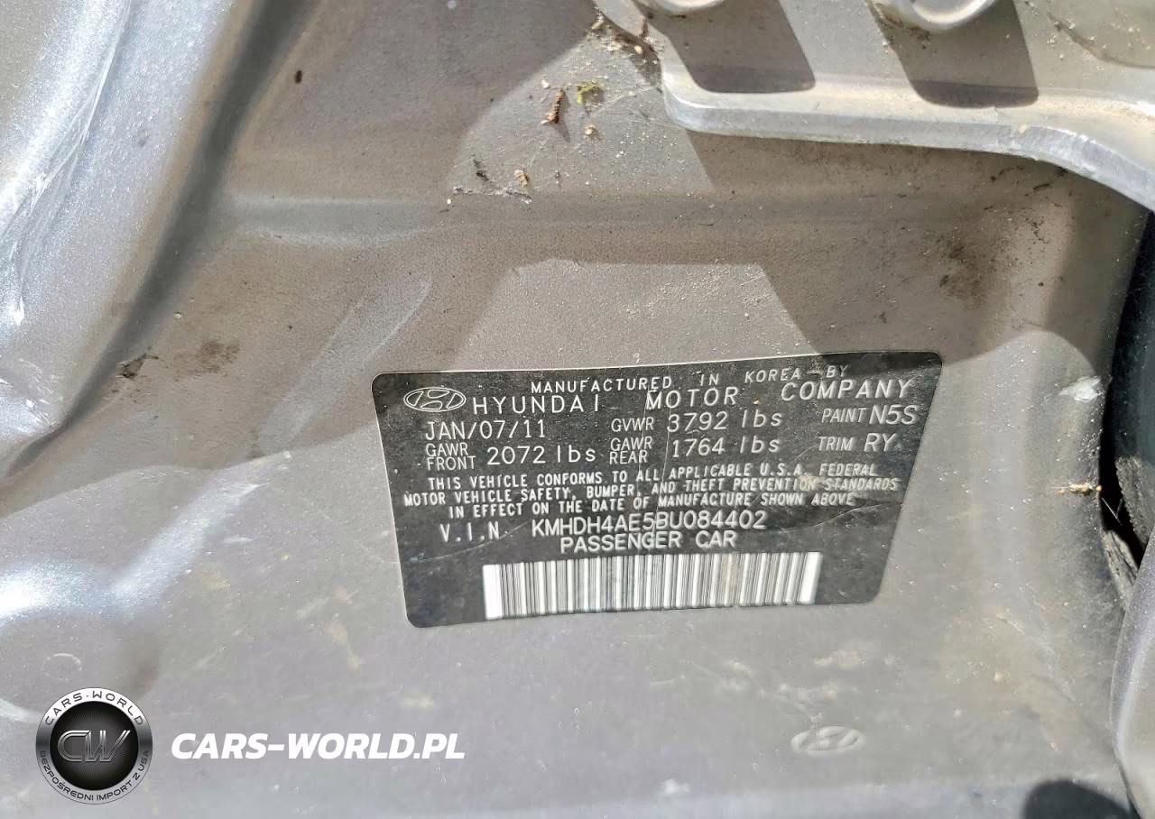 2011 Hyundai Elantra Limited VIN:KMHDH4AE5BU084402 - 13