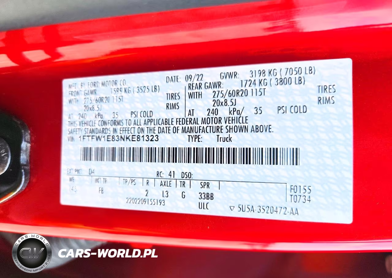2022 Ford F150 Supercrew VIN:1FTFW1E83NKE81323 - 12