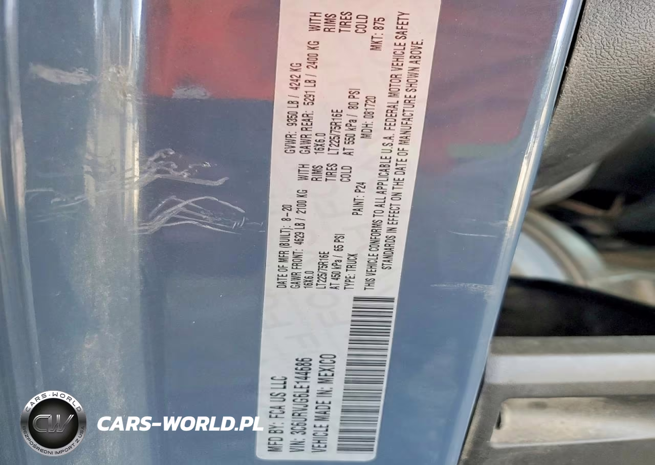 2020 Ram Promaster 3500 Delivery Van VIN:3C6URVJG6LE144686 - 13