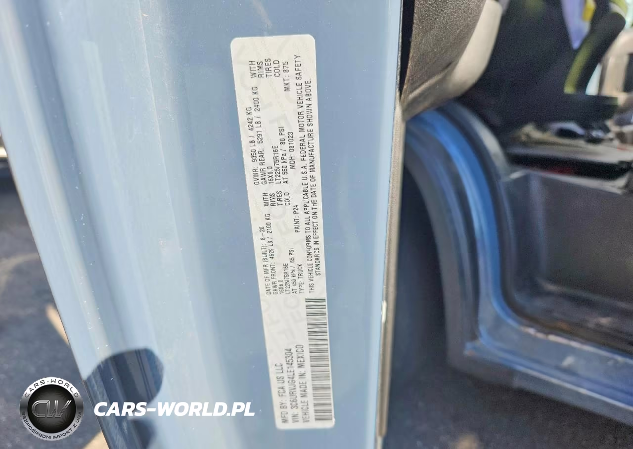 2020 Ram Promaster 3500 3500 High VIN:3C6URVJG4LE145304 - 12