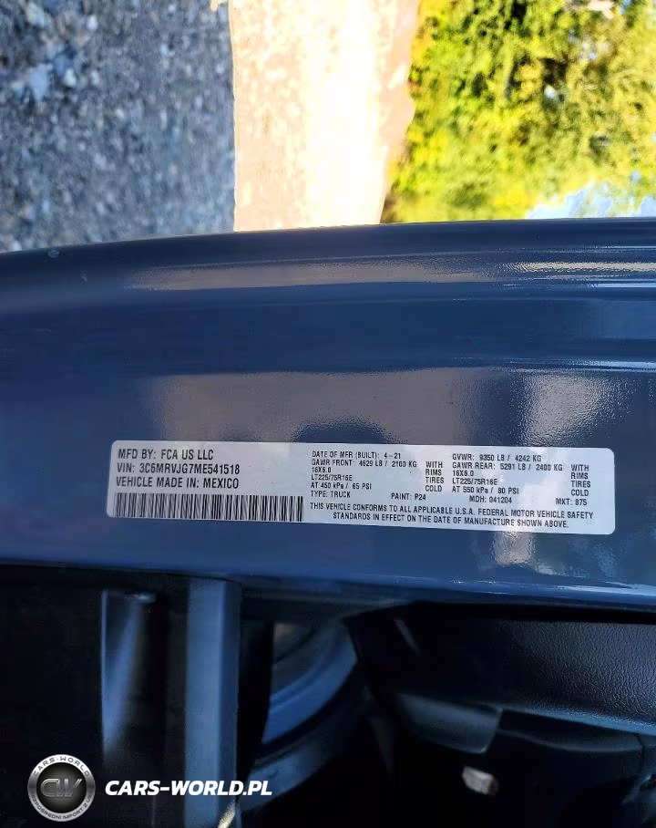2021 Ram Promaster 3500 Delivery Van VIN:3C6MRVJG7ME541518 - 13