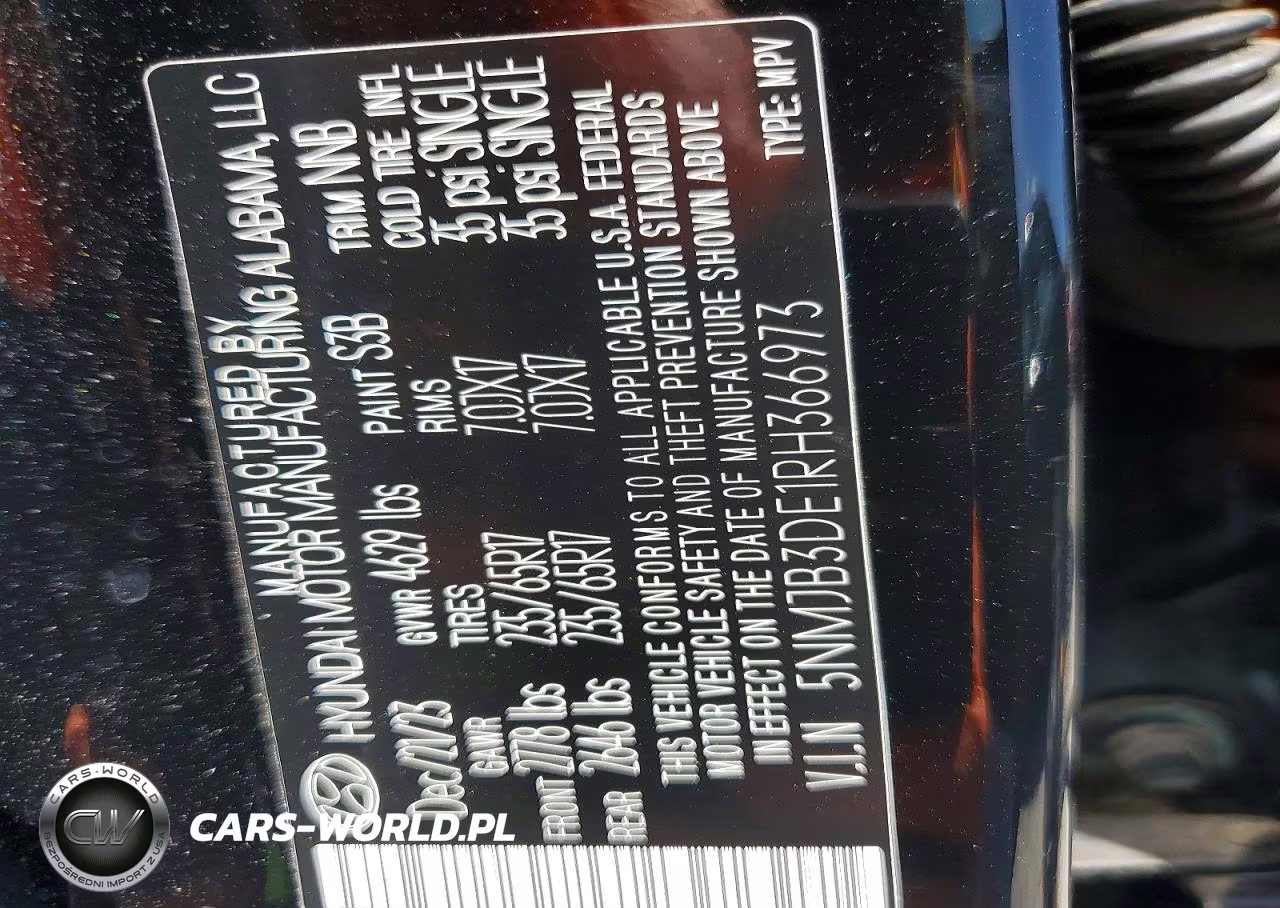 2024 Hyundai Tucson Sel VIN:5NMJB3DE1RH366973 - 13