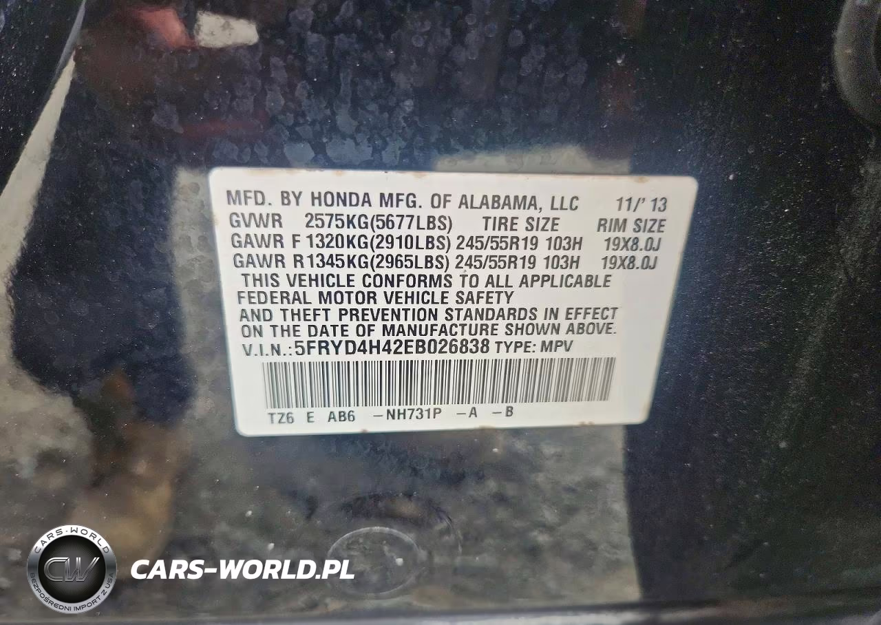 2014 Acura Mdx Technology VIN:5FRYD4H42EB026838 - 13