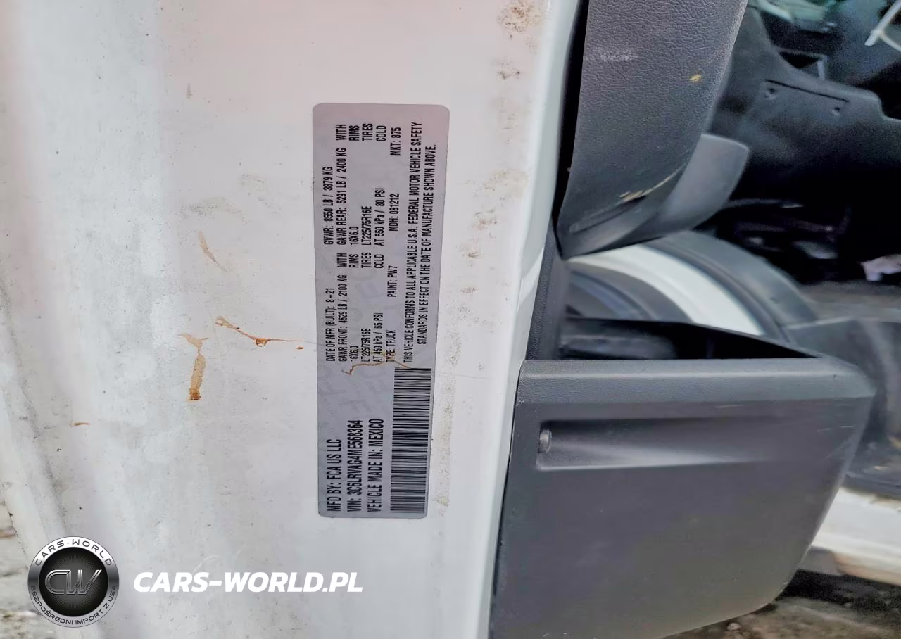 2021 Ram Promaster 1500 1500 Standard VIN:3C6LRVAG4ME568364 - 13