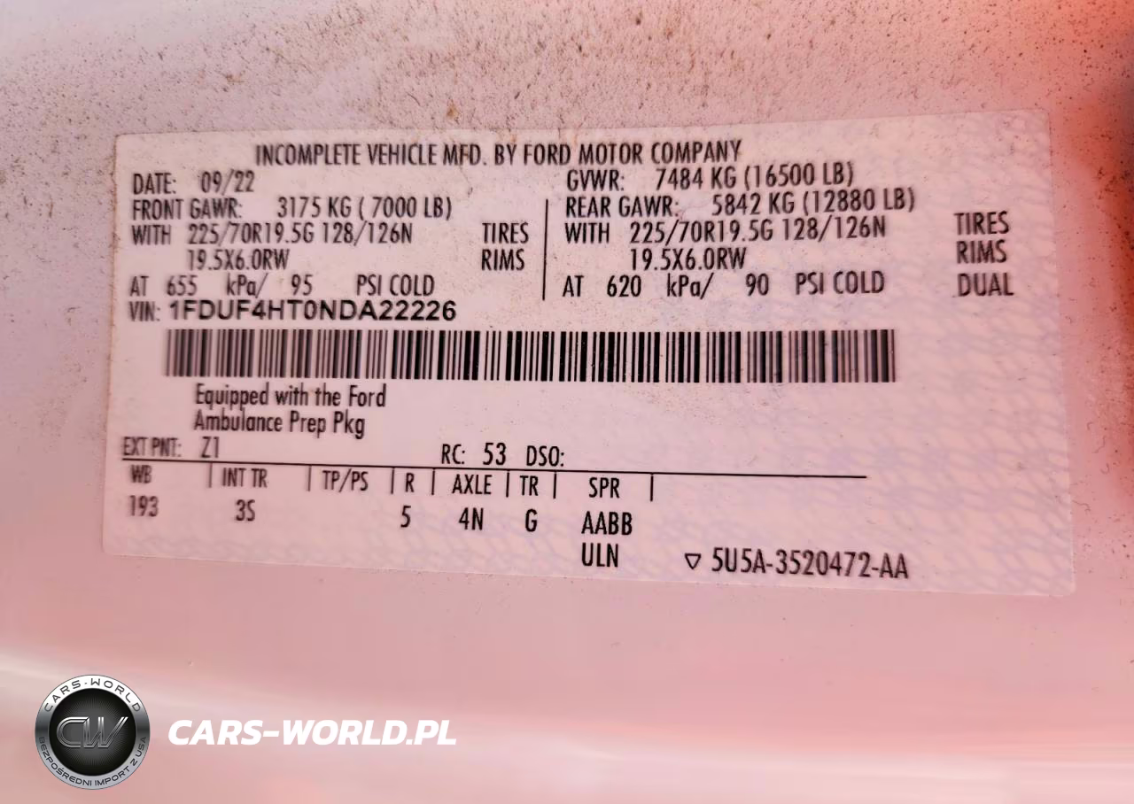 2022 Ford F450 VIN:1FDUF4HT0NDA22226 - 12