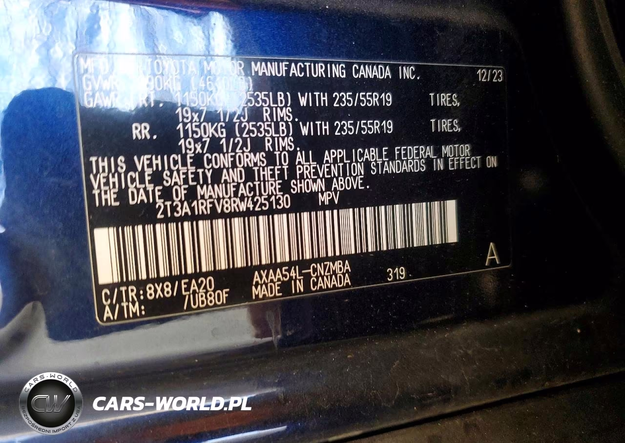 2024 Toyota Rav4 Xle Premium VIN:2T3A1RFV8RW425130 - 13