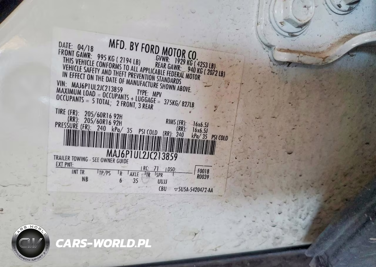 2018 Ford Ecosport Se VIN:MAJ6P1UL2JC213859 - 13