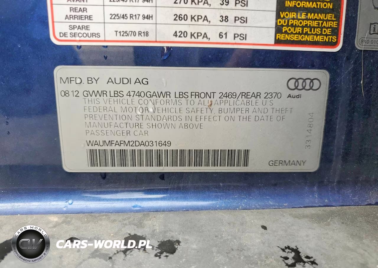 2013 Audi A3 Premium Plus VIN:WAUMFAFM2DA031649 - 13