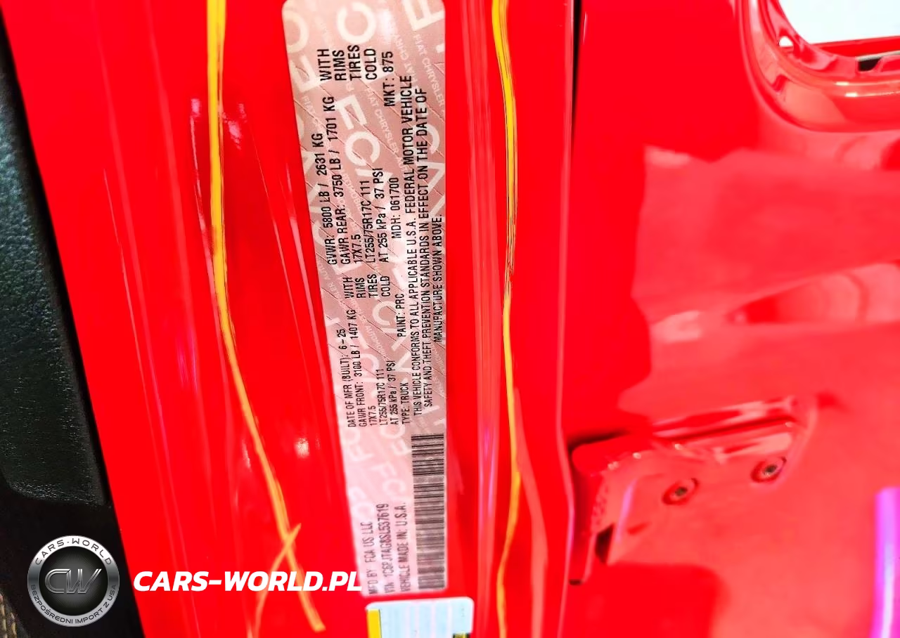 2025 Jeep Gladiator Sport VIN:1C6PJTAG8SL537619 - 12