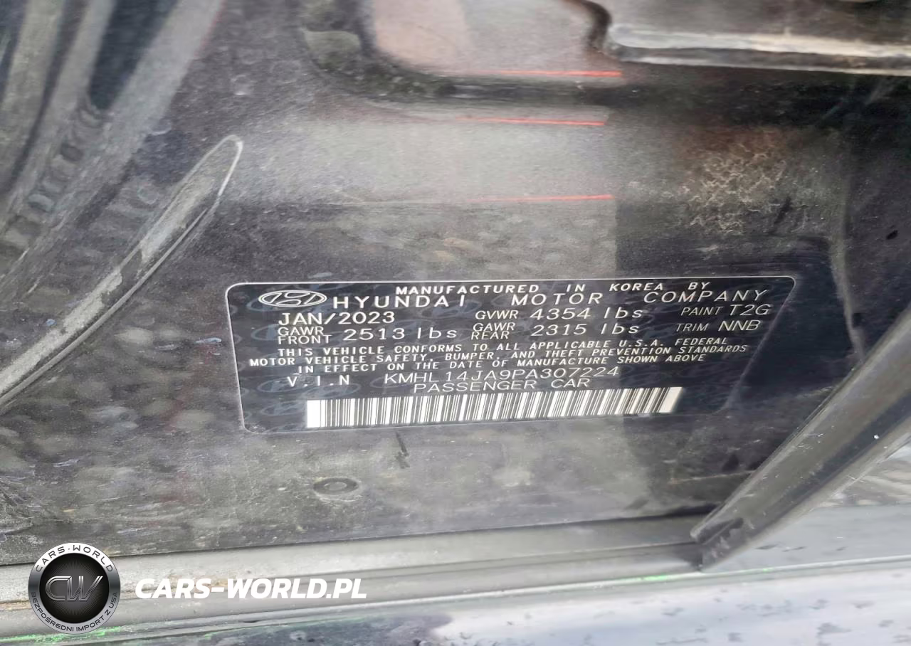 2023 Hyundai Sonata Sel VIN:KMHL14JA9PA307224 - 13