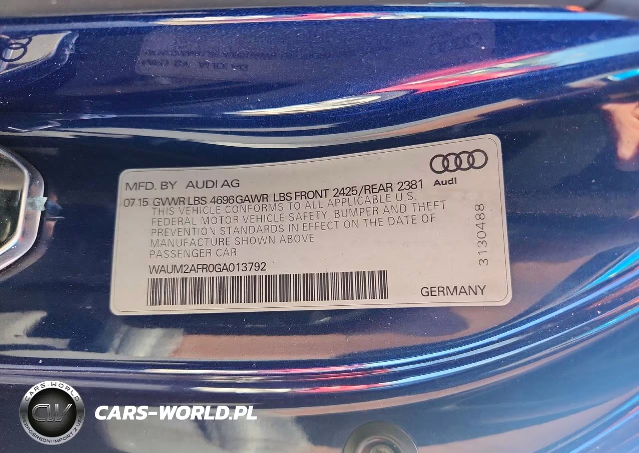 2016 Audi A5 Premium Plus S-Line VIN:WAUM2AFR0GA013792 - 12