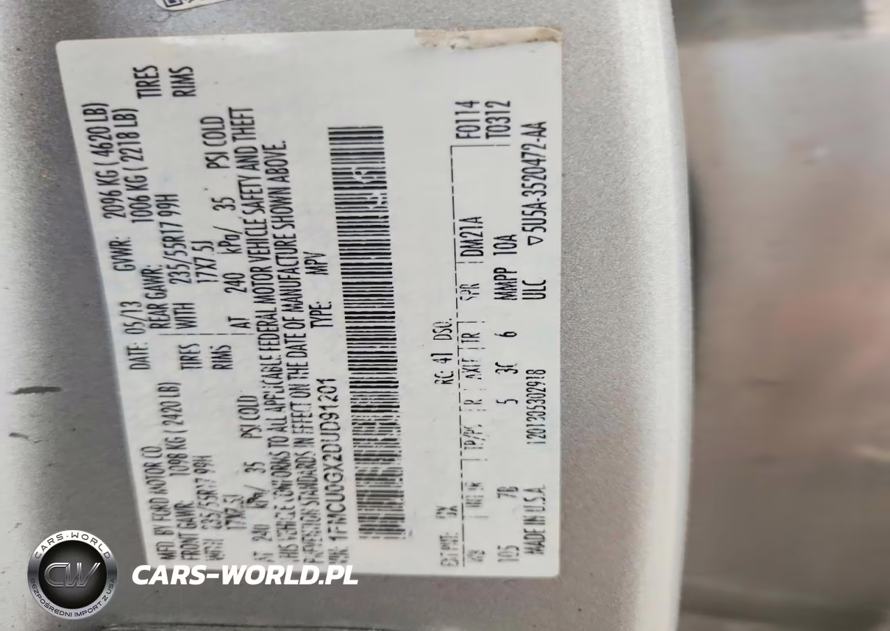 2013 Ford Escape Se VIN:1FMCU0GX2DUD91201 - 12