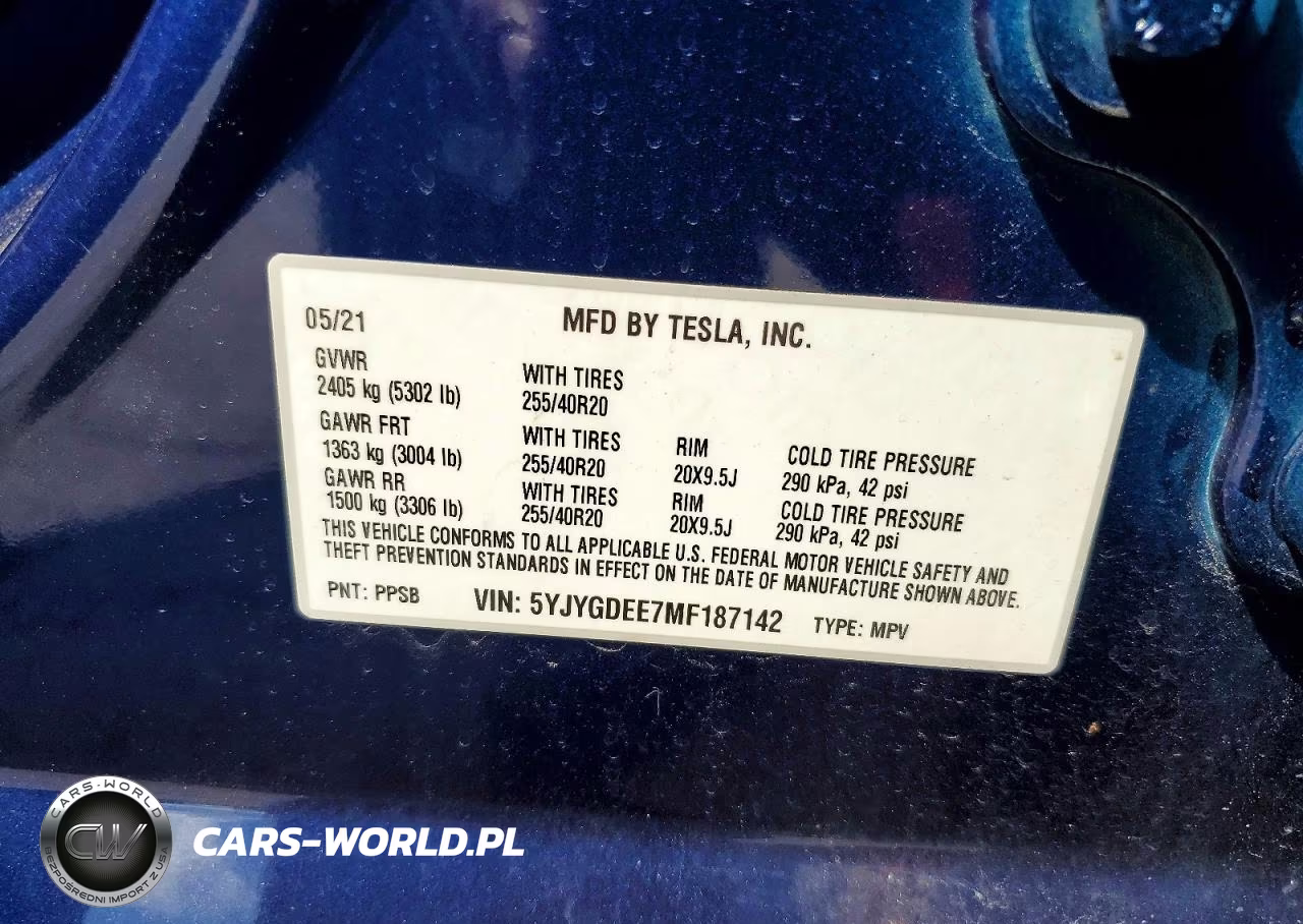 2021 Tesla Model Y VIN:5YJYGDEE7MF187142 - 12