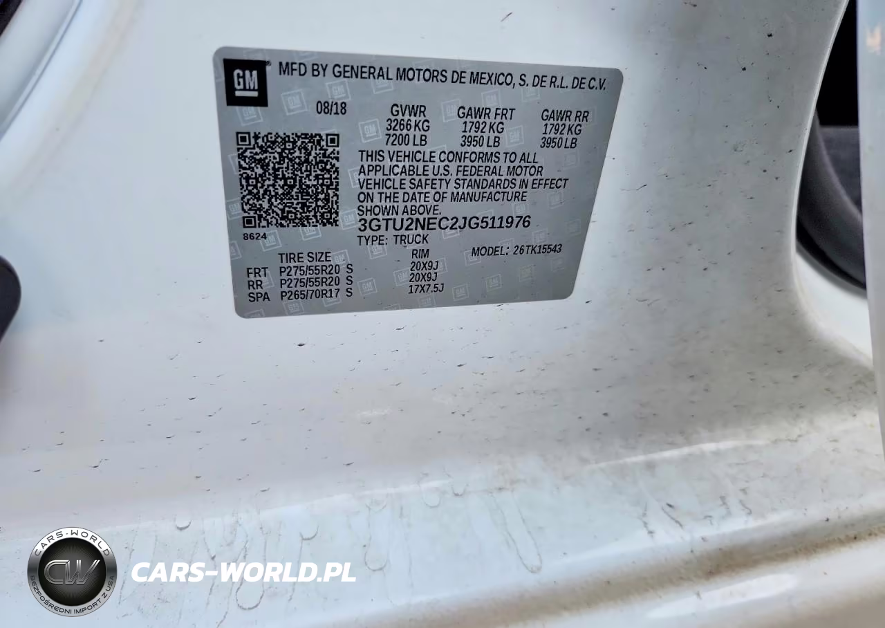 2018 GMC Sierra K1500 Slt VIN:3GTU2NEC2JG511976 - 12