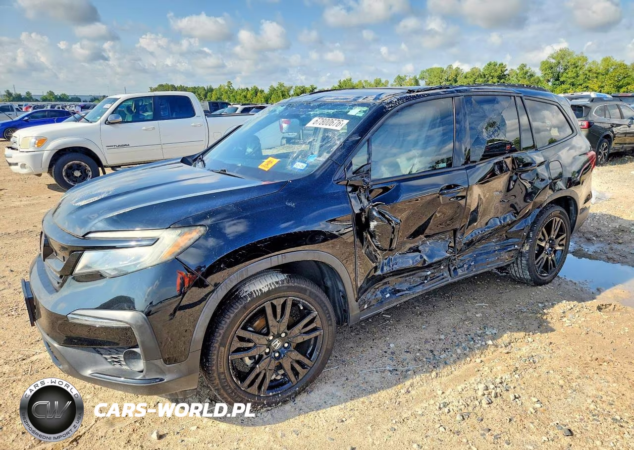 2020 Honda Pilot Black VIN:5FNYF6H7XLB027573 - 1