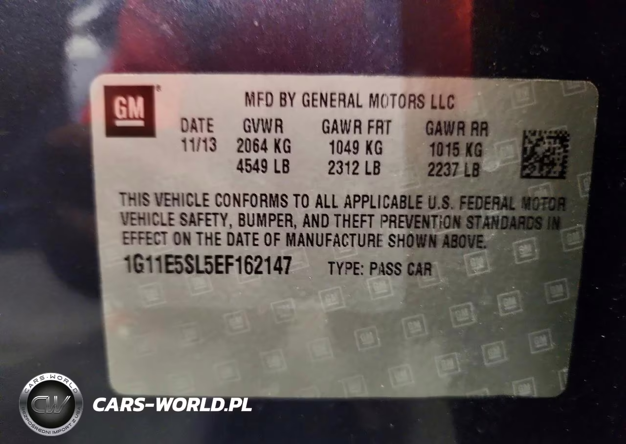 2014 Chevrolet Malibu 2Lt VIN:1G11E5SL5EF162147 - 12