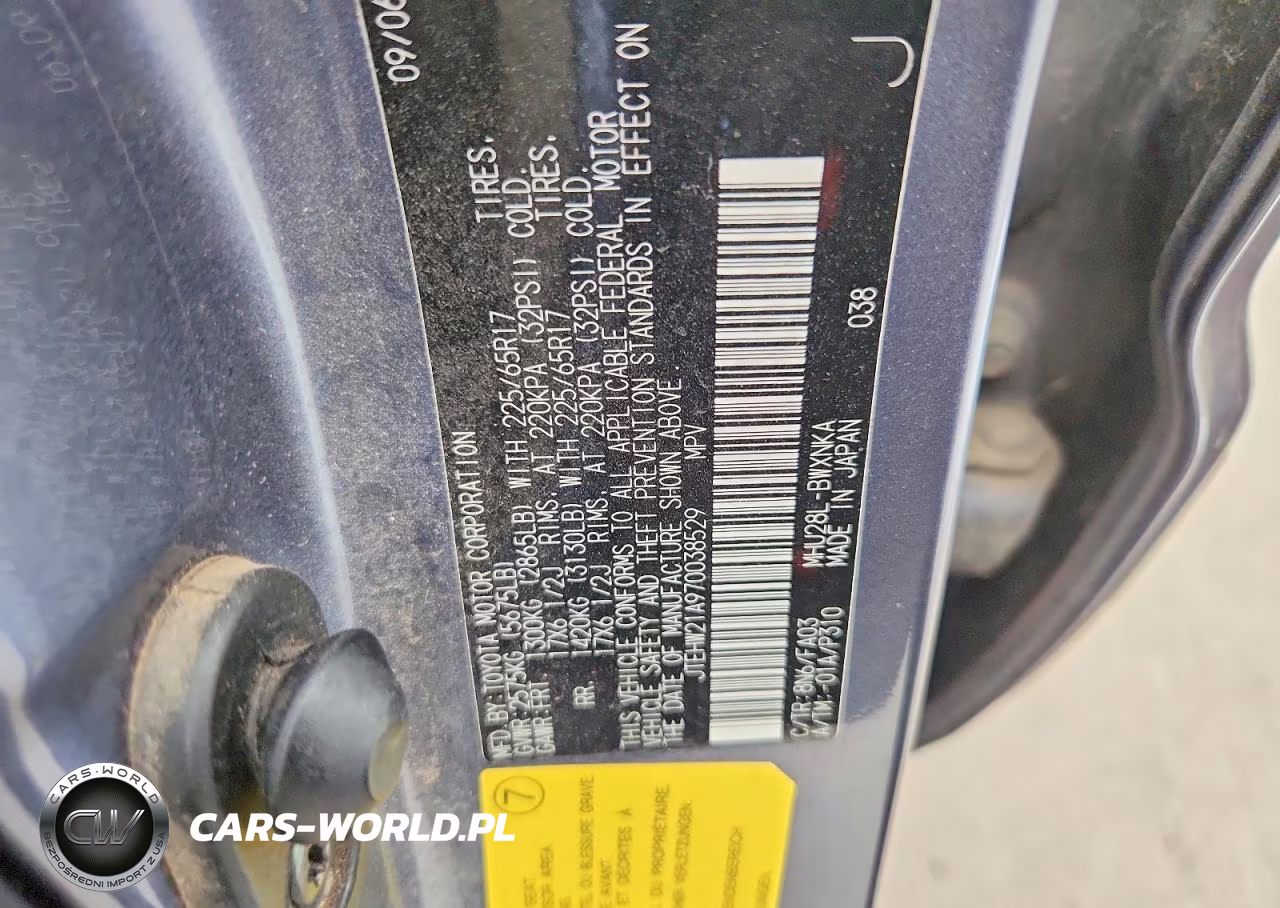 2007 Toyota Highlander Hybrid VIN:JTEHW21A970038529 - 14
