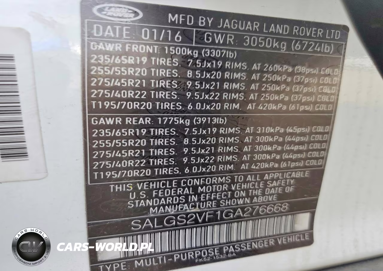 2016 Land Rover Range Rover Hse VIN:SALGS2VF1GA276668 - 13