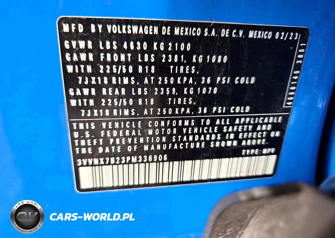 2023 Volkswagen Taos Se VIN:3VVNX7B23PM336906 - 13