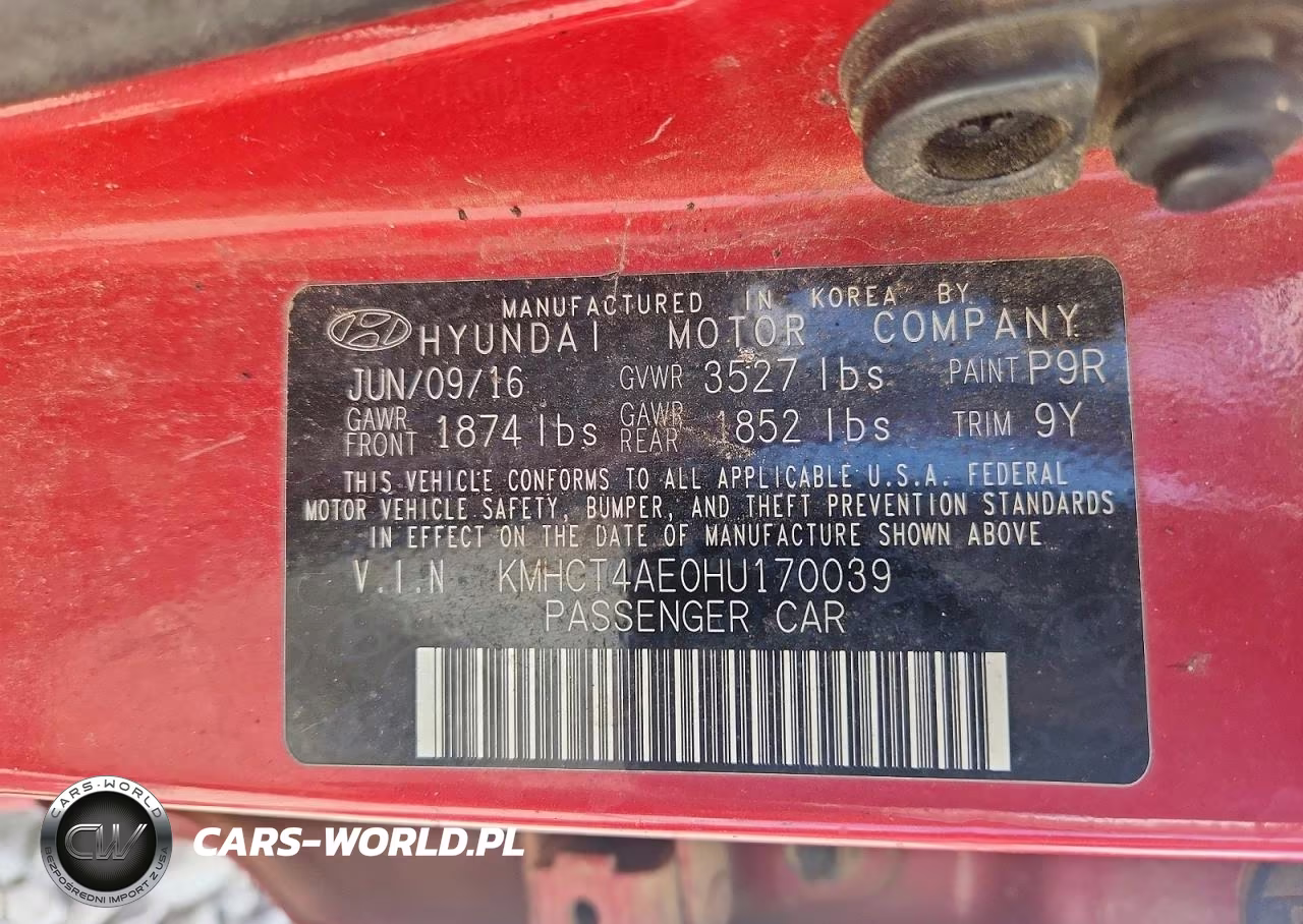 2017 Hyundai Accent Se VIN:KMHCT4AE0HU170039 - 12