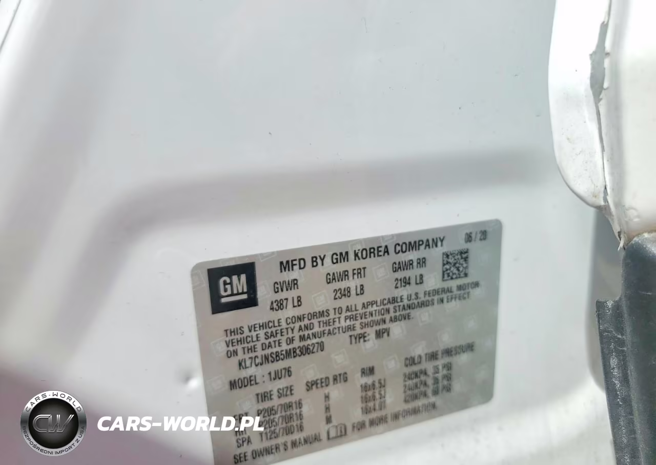2021 Chevrolet Trax Ls VIN:KL7CJNSB5MB306270 - 13