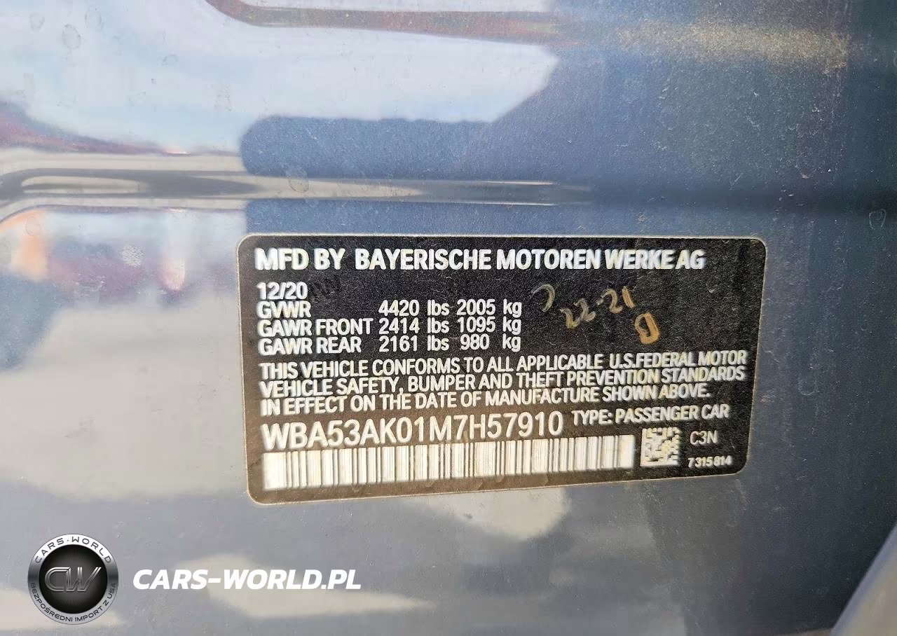 2021 BMW 228I VIN:WBA53AK01M7H57910 - 12