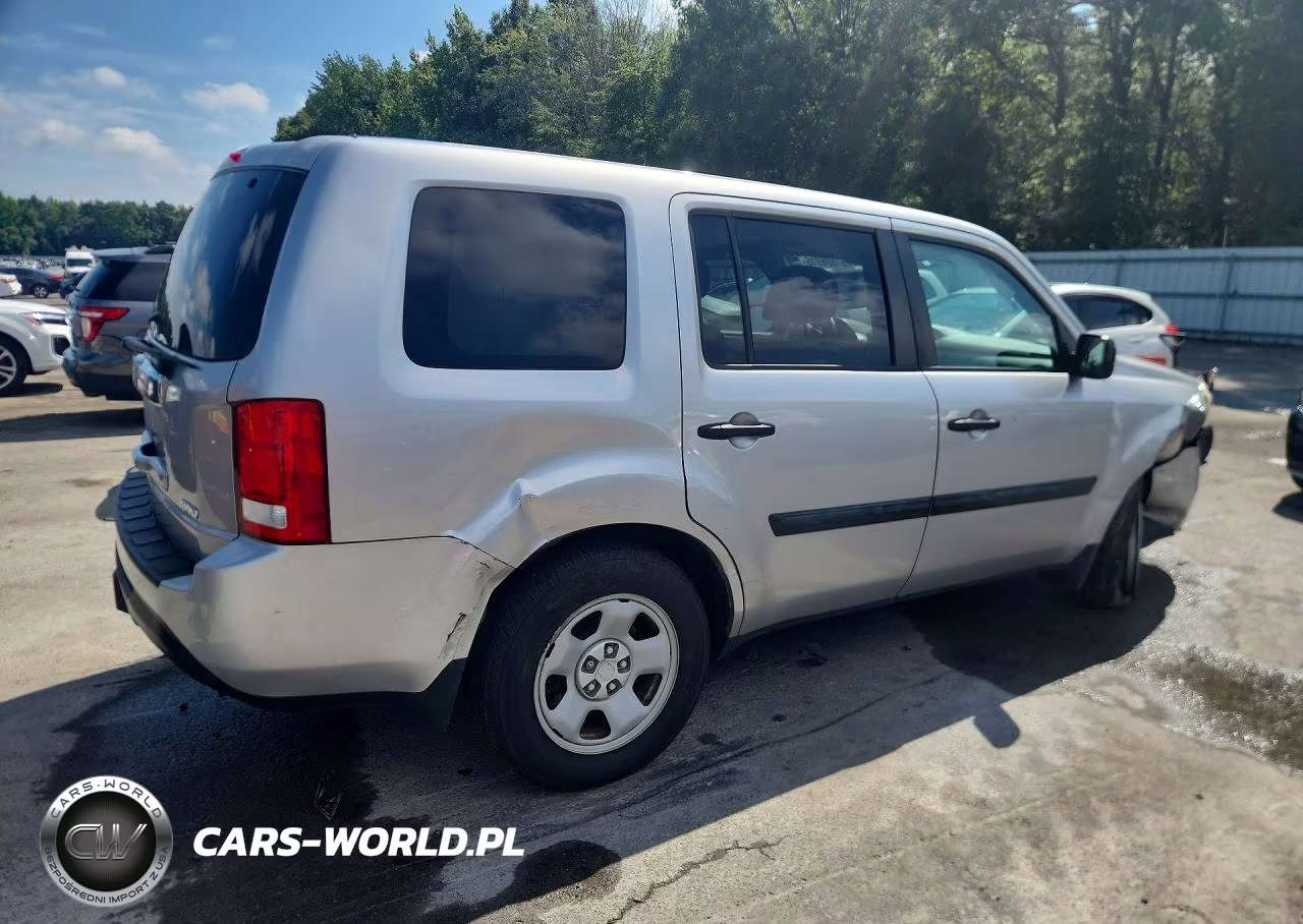 2014 Honda Pilot Lx VIN:5FNYF4H21EB026310 - 3