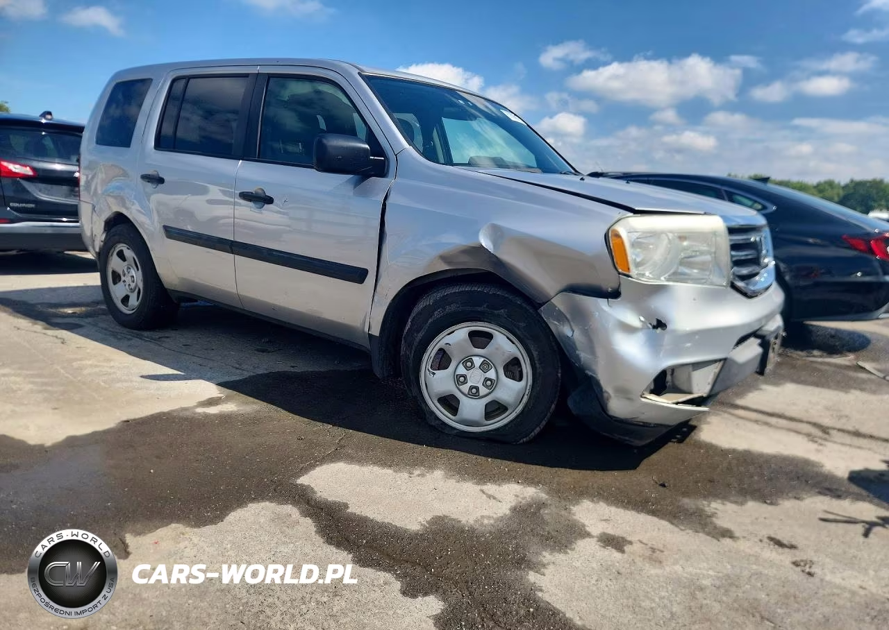 2014 Honda Pilot Lx VIN:5FNYF4H21EB026310 - 4