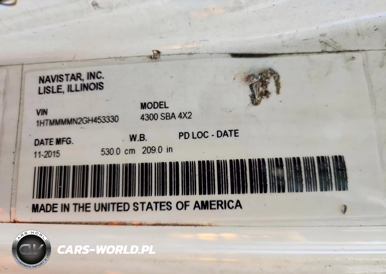 2016 International 4000 4300 - Box Truck VIN:1HTMMMMN2GH453330 - 14