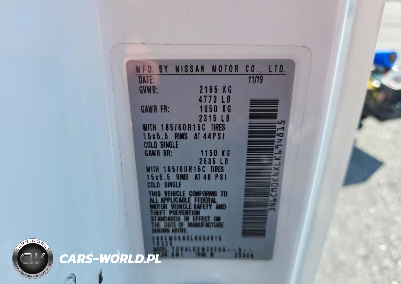 2020 Nissan Nv200 Sv VIN:3N6CM0KNXLK694815 - 13
