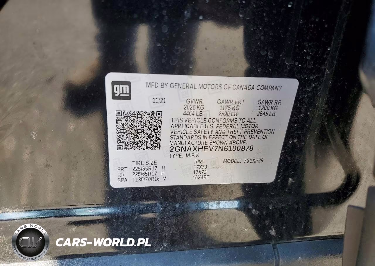 2022 Chevrolet Equinox Ls VIN:2GNAXHEV7N6100878 - 13