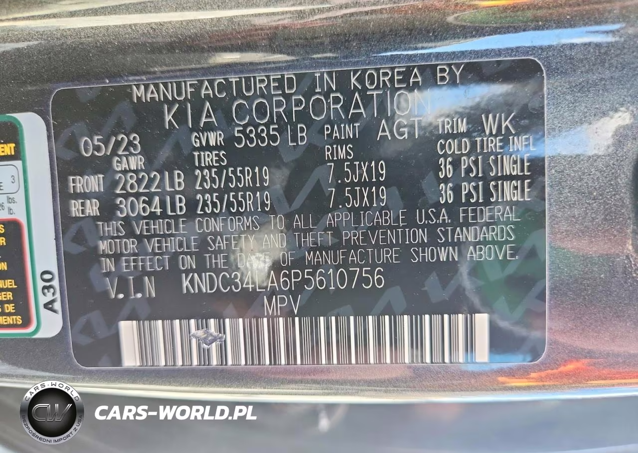 2023 Kia Ev6 Wind VIN:KNDC34LA6P5610756 - 12