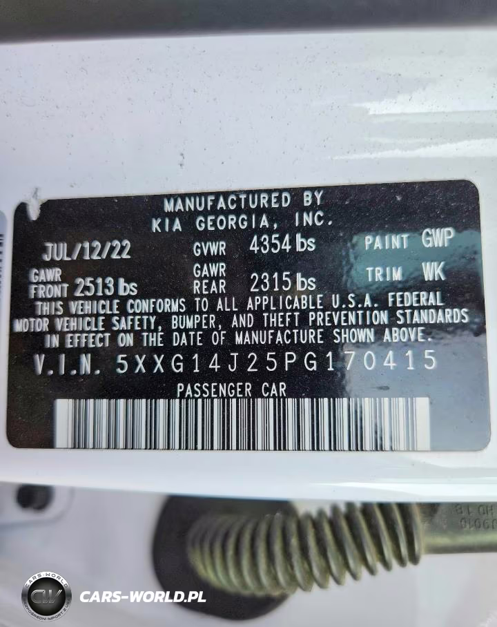 2023 Kia K5 Lxs VIN:5XXG14J25PG170415 - 13