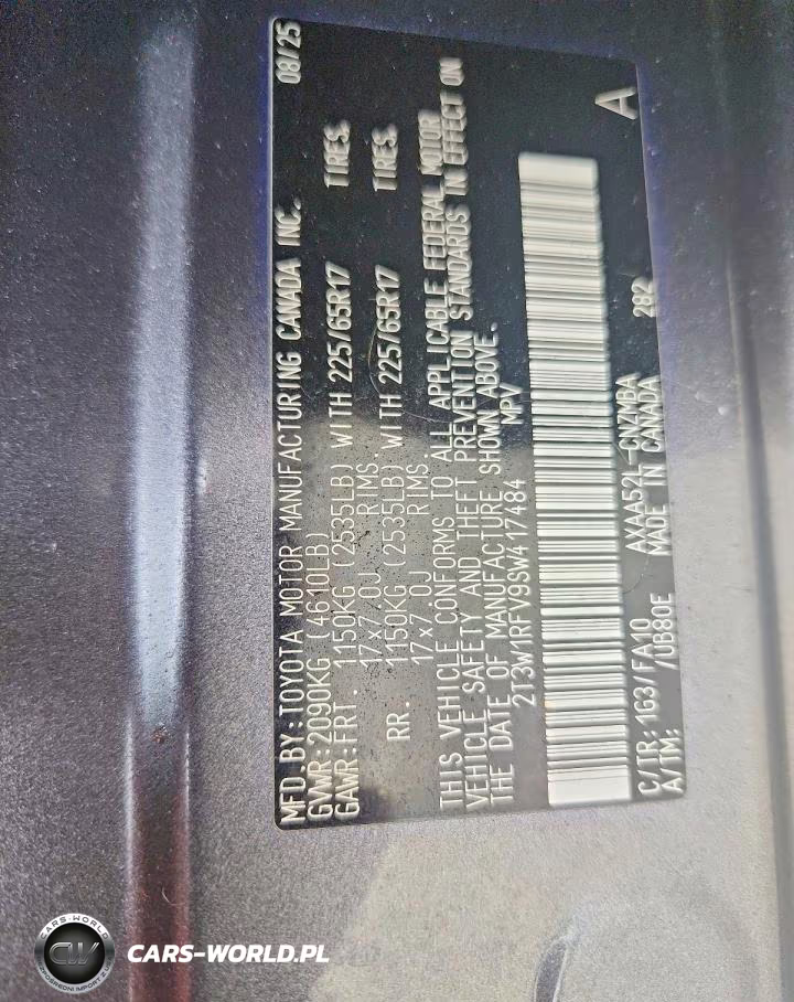 2025 Toyota Rav4 Xle VIN:2T3W1RFV9SW417484 - 13