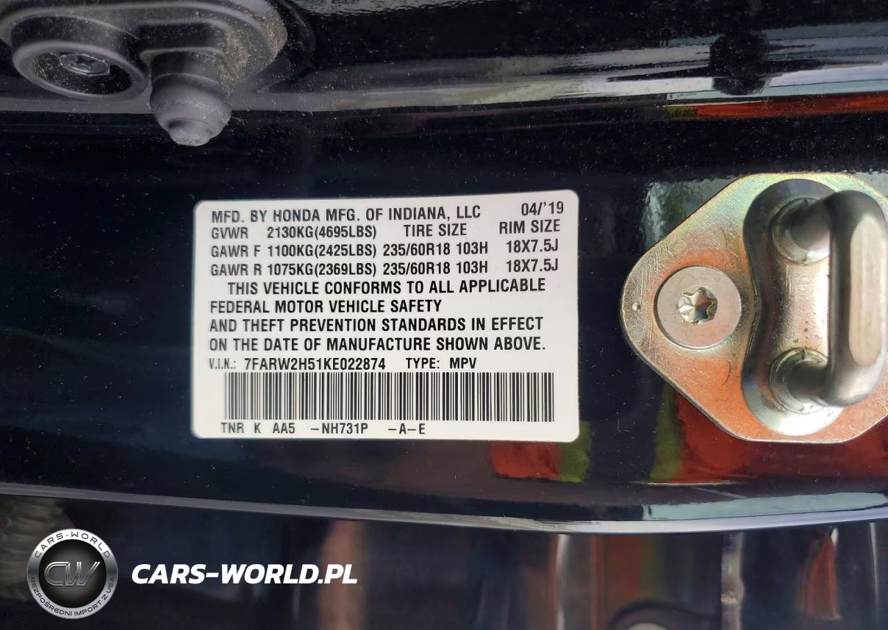 2019 Honda Cr-V Ex VIN:7FARW2H51KE022874 - 13