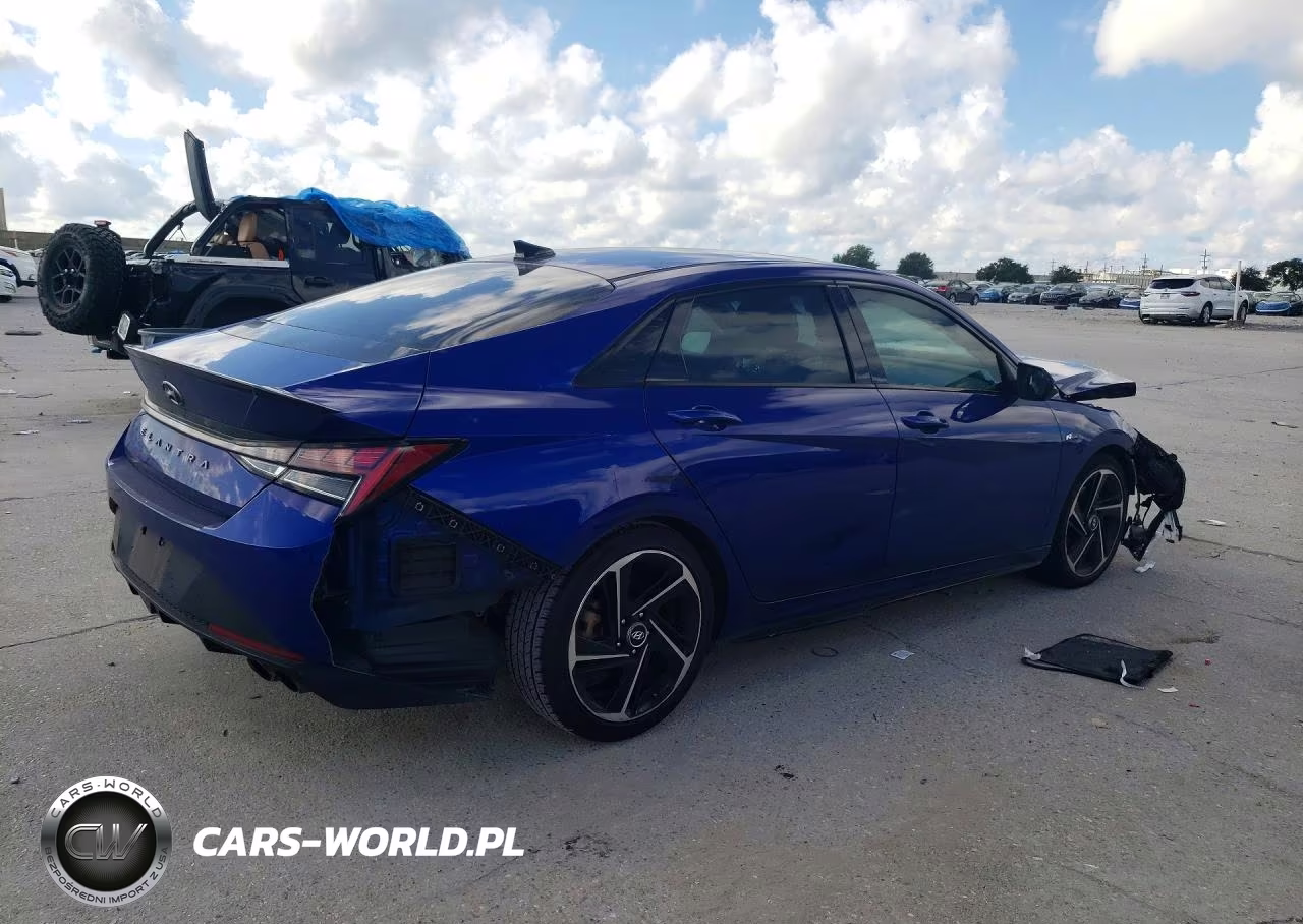 2022 Hyundai Elantra N Line VIN:KMHLR4AF9NU311015 - 3