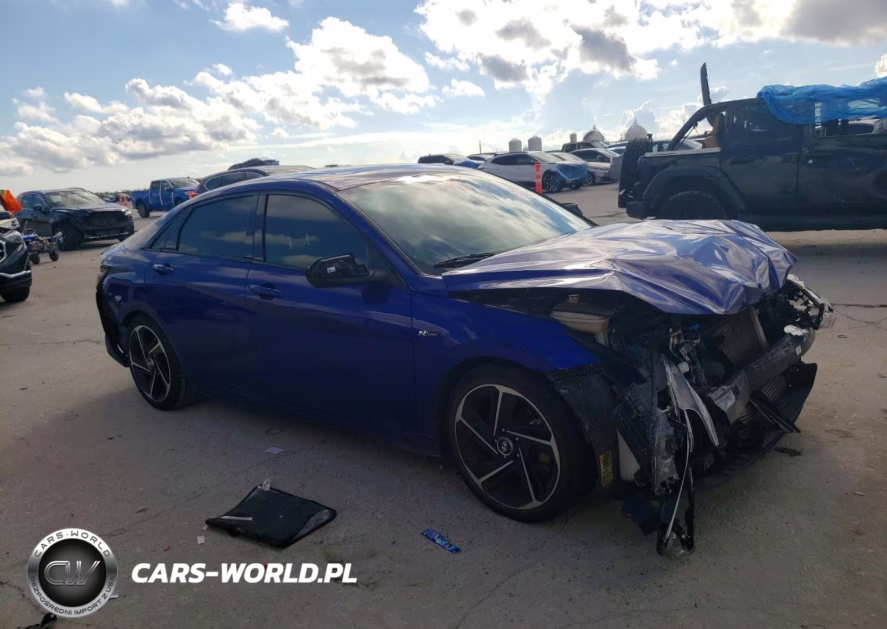 2022 Hyundai Elantra N Line VIN:KMHLR4AF9NU311015 - 4
